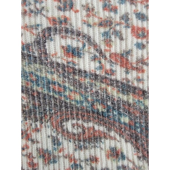 Etro Oversized Thick Ribbed Paisley Floral Turtleneck Sweater Sz 46 US Sz Large - Picture 12 of 16